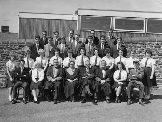A typical British grammar school photo from the 1960s.