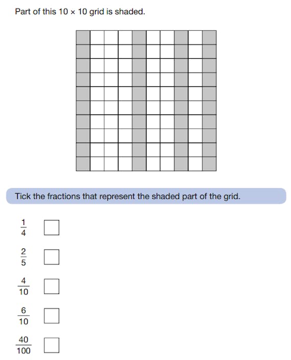Question 16 from the 2022 KS2 Maths SATs Paper 3